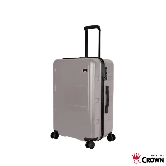 【CROWN 皇冠】21吋 拉鍊拉桿箱 行李箱 旅行箱(霧面/超輕量)