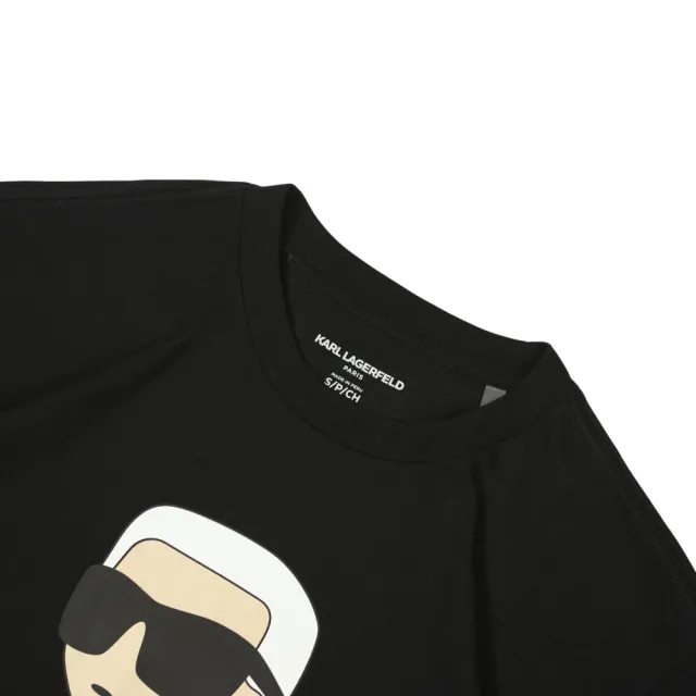【KARL LAGERFELD 卡爾】幾何格紋 KARL 短t 拉格斐 LAGERFELD西裝卡爾 老佛爺 純棉 圓領 短袖 T恤 @1734EO5
