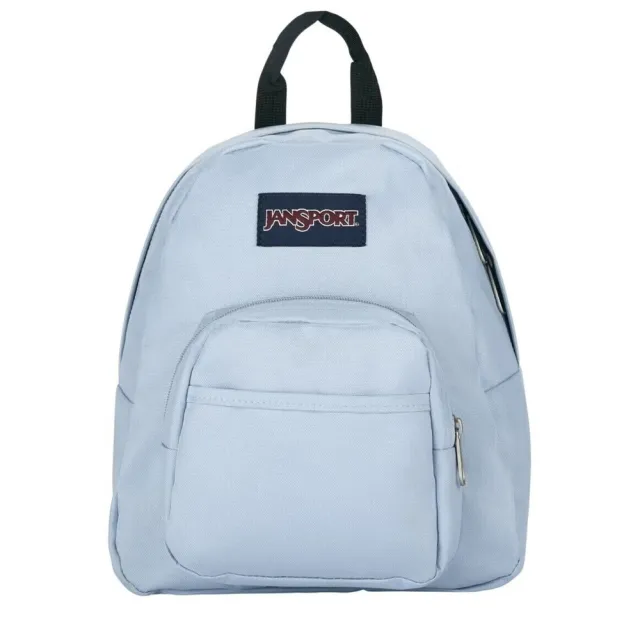 【JANSPORT】Half Pint 後背包 運動包 隨身小包 日韓流行 粉嫩藍(JS00TDH67G7)