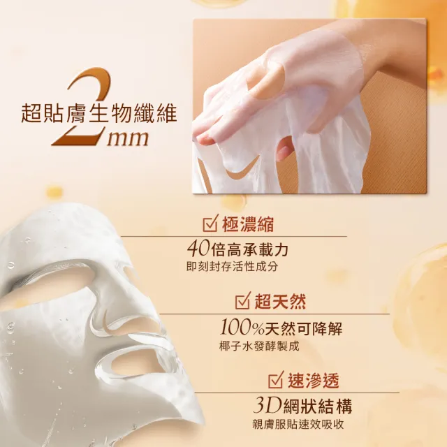 【Jealousness 婕洛妮絲】81酵母肌能緊緻面膜（含51%二裂酵母）（5入組）