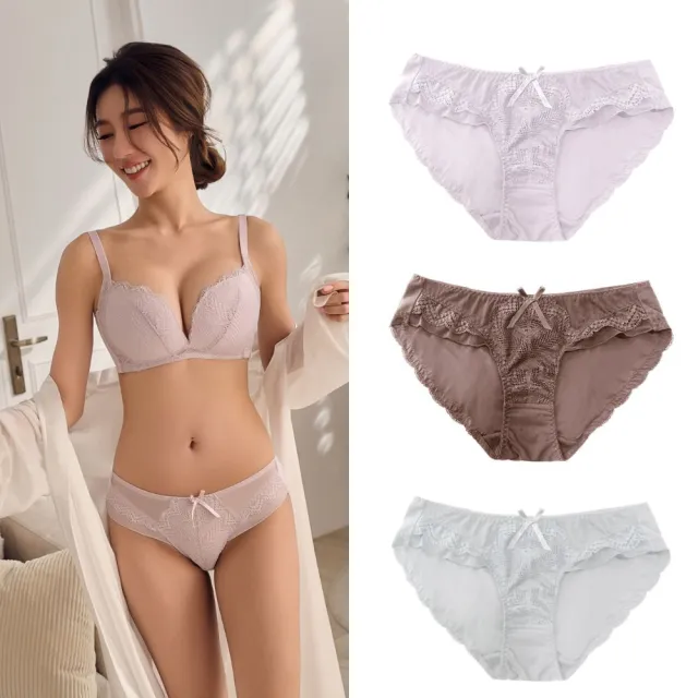 【myBRA】無與倫比 | 性感蕾絲包臀低腰內褲（共三色）