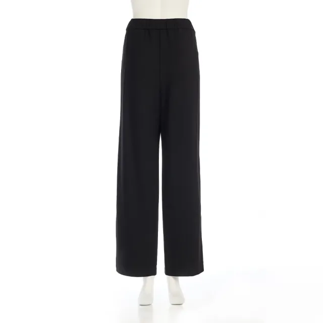 【ILEY 伊蕾】小香風撞色縲縈直筒褲(黑；M-2L；1253316407)