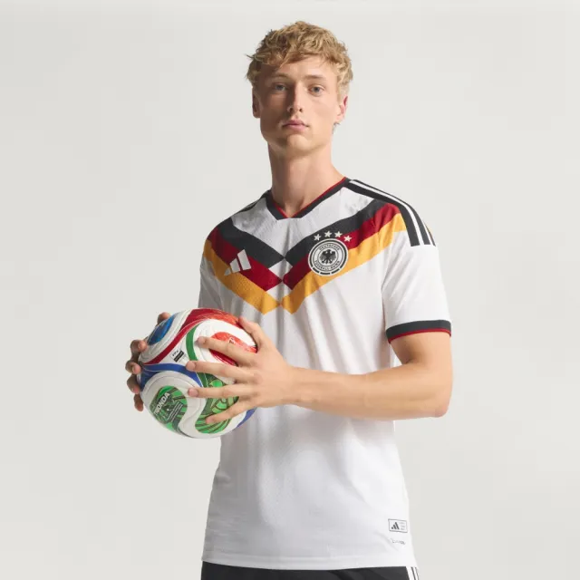 【adidas 愛迪達】世界盃 德國 主場球員版球衣  涼感 男 JN2066