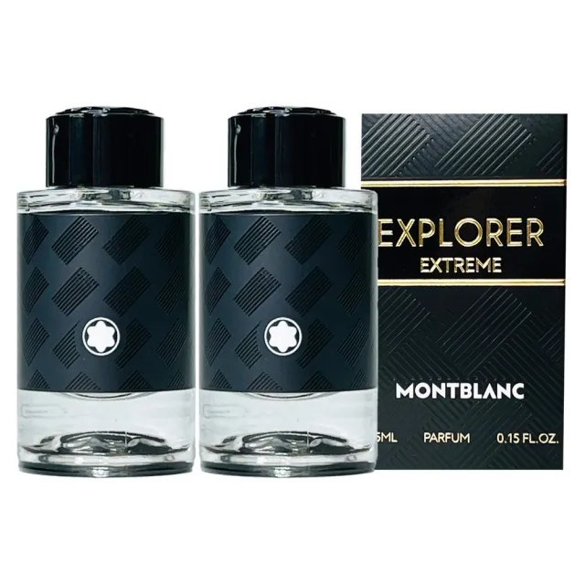【MONTBLANC 萬寶龍】EXPLORER EXTREME 探尋巔峰男性香精(PAUFUM) 4.5ML 小香 同款2入組 (專櫃公司貨)