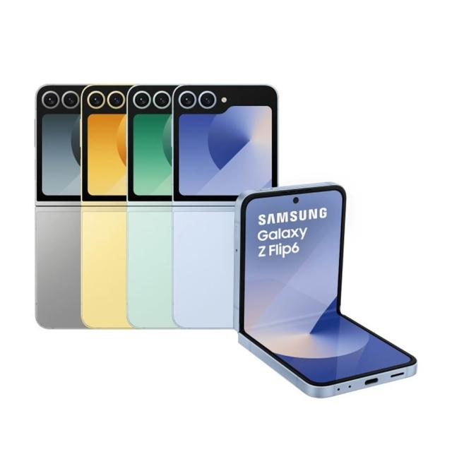 SAMSUNG三星 Galaxy Z Flip 6 5G SAMSUNG 三星 Galaxy Z Flip 6 5G 摺疊手機,革命性翻轉設計帶來便捷生活。6.7吋 Foldable Dynamic AMOLED 2X 螢幕,解析度 2640 x 1080 pixels,搭載 4nm 高通八核心 Snapdragon 8 Gen3 for Galaxy 處理器,效能強悍。主相機 5000萬畫素 + 1200萬畫素超廣角,前置 1000萬畫素自拍鏡頭,支援 4K 視訊錄影。256GB 內建儲存空間,無記憶卡插槽,Android 作業系統。機身尺寸 165.1 x 71.9 x 6.9 mm,重量 187g,4000mAh 電池續航優異。顏色選擇銀色、藍色、綠色、黃色,支援 5G/4G LTE 通訊,nano SIM 卡,NCC 認證 CCAK245G0070T0,標準配備原廠充電線。適合追求時尚與科技的您!