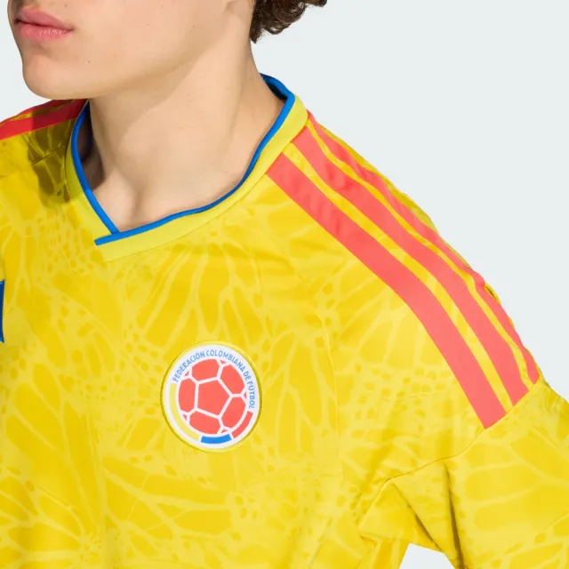 【adidas 愛迪達】世界盃 哥倫比亞 主場短袖球衣  吸濕排汗 男 JL6972