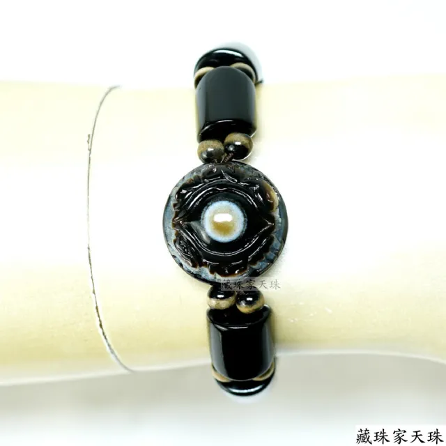【藏珠家】精品22mm六字天眼天珠手鍊