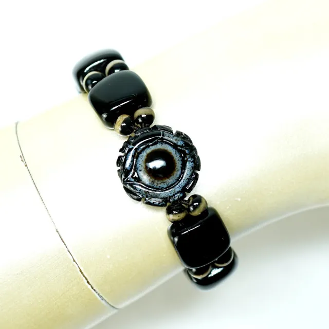 【藏珠家】精品20mm財咒天眼天珠手鍊（其他規格）