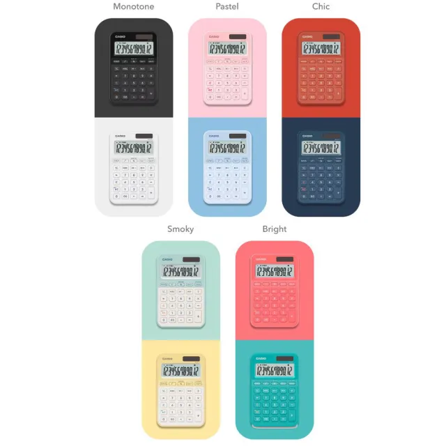 【CASIO 卡西歐】12位元色彩繽紛糖果計算機(MS-20YC-共10色)