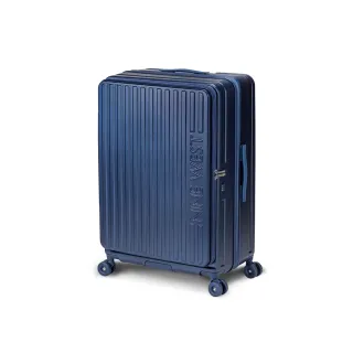 【NINE WEST】變輪箱系列 前開式 28吋行李箱 快拆輪設計 可擴充加大 旅行箱 (藍色) NW32910
