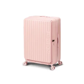 【NINE WEST】變輪箱系列 前開式 28吋行李箱 快拆輪設計 可擴充加大 旅行箱 (粉色) NW32910