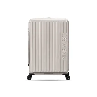 【NINE WEST】變輪箱系列 前開式 24吋行李箱 快拆輪設計 可擴充加大 旅行箱 (米色) NW32910