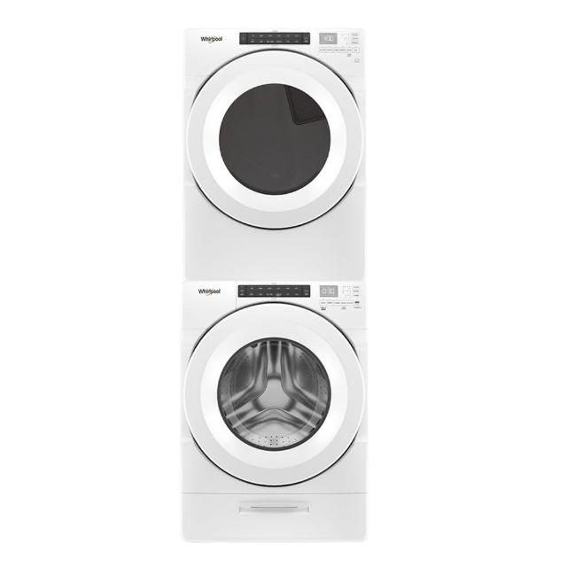 【Whirlpool 惠而浦】家電速配17公斤+16公斤〔天然〕瓦斯乾衣機+變頻滾筒蒸氣洗(8TWFW5620HW+8TWGD5620HW)