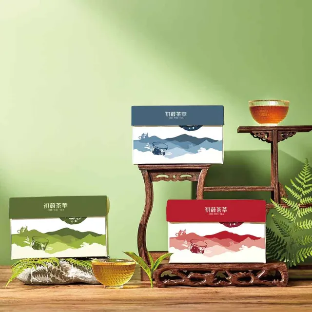 【初味茶萃】茶包綜合禮盒 2.5gx20包/盒-紅色(紅玉.蜜紅.金萱.四季春.阿薩姆)