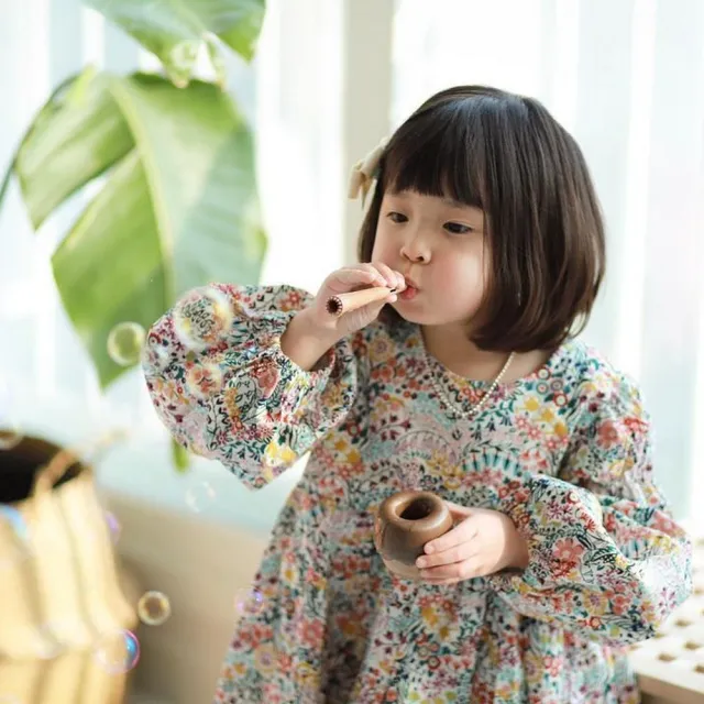 【mother’s corn】韓國 小木森林 兒童泡泡玩具 (不掐豆、不翻倒、怎麼翻都不會灑出來的栗子頭 放電神器)
