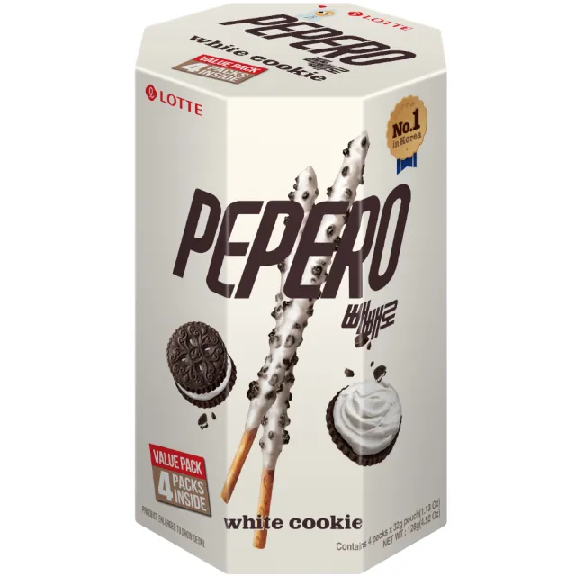 【Lotte 樂天】PEPERO白巧克力口味餅乾棒分享盒 兩入組