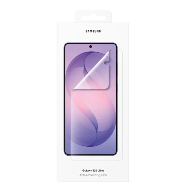 【Samsung 三星】Galaxy S26 Ultra 原廠抗反光螢幕保護貼 -內附 2片保貼 (EF-US948)