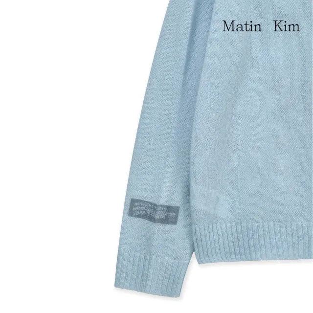 【MATIN KIM】官方旗艦 塗鴉LOGO針織上衣(多款任選)