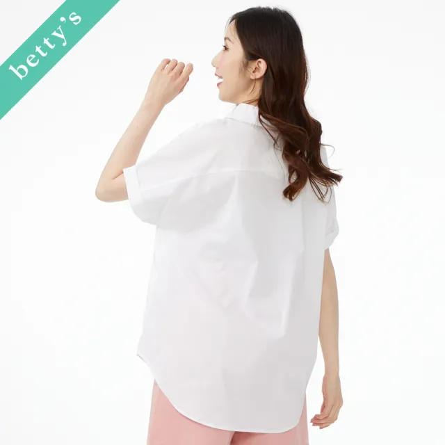 【betty’s 貝蒂思】可愛小熊V領上衣(白色)