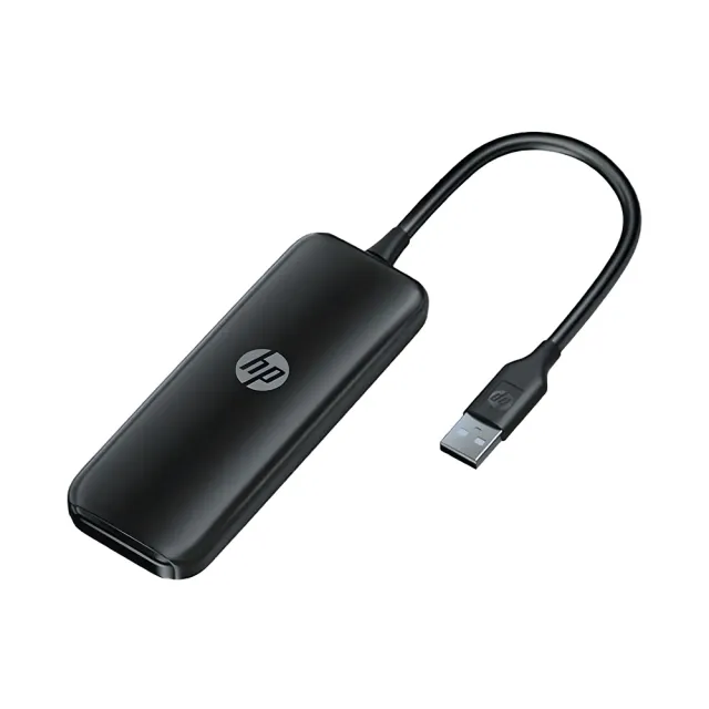 【HP 惠普】DHC-CT110(V010) USB3.0 四埠集線器/轉接器-黑色-15cm