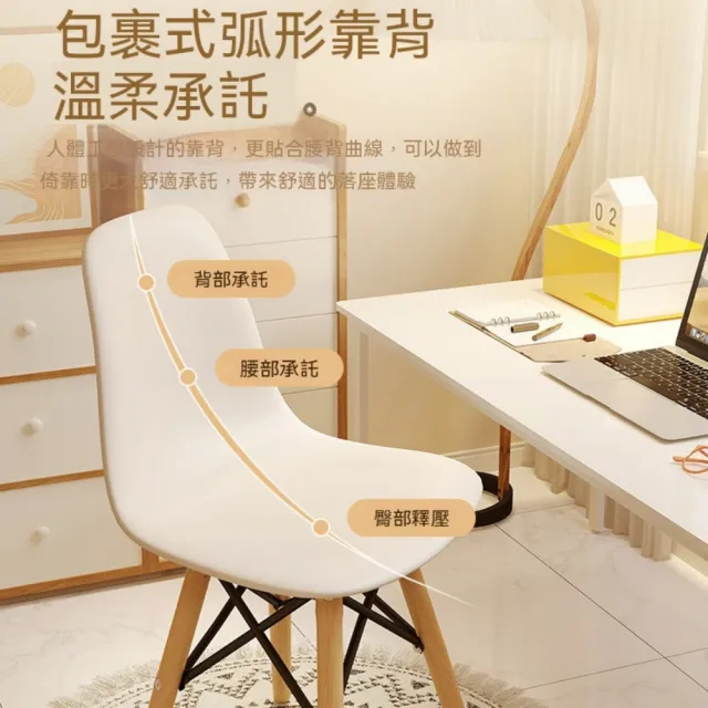 【匠俱】貝殼電腦椅 舒服久坐書桌椅 大學生宿舍椅子 學習辦公座椅 靠背椅 化妝凳子