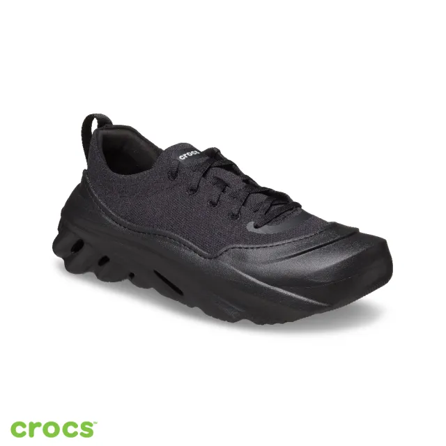 【Crocs】中性鞋 Echo Surge 波波光束運動鞋 黑色(210079-060)