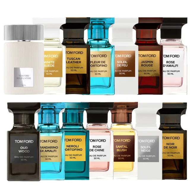 【TOM FORD】淡香精 50ml 多款(胭脂茉莉/沁藍海岸/黑之黑/冬日光芒/白麝香/東方玫瑰/暖陽橙花)