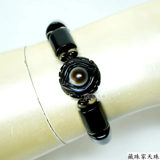 【藏珠家】精品20mm財咒天眼天珠手鍊