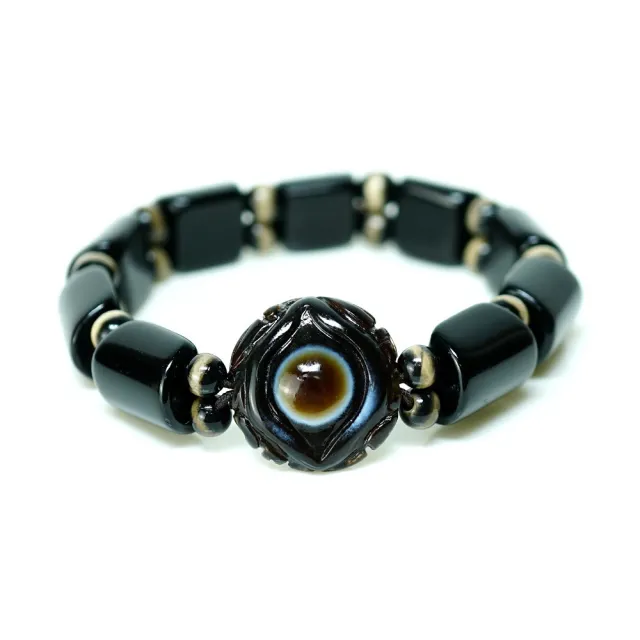 【藏珠家】精品20mm財咒天眼天珠手鍊
