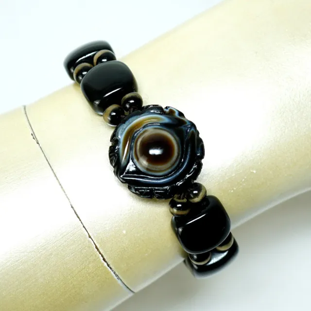 【藏珠家】精品22mm財咒天眼天珠手鍊（其他規格）