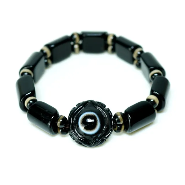 【藏珠家】精品19mm財咒天眼天珠手鍊