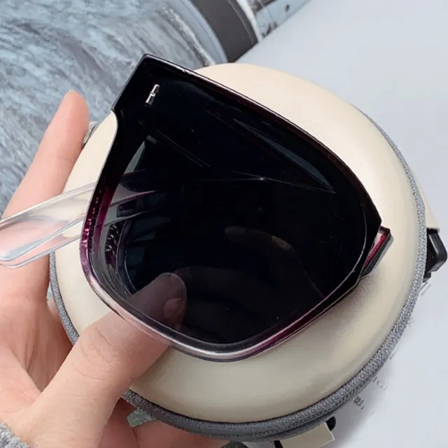 【Seoul Show 首爾秀】2入 全折疊式太陽眼鏡抗UV400外掛套鏡墨鏡(男女款)