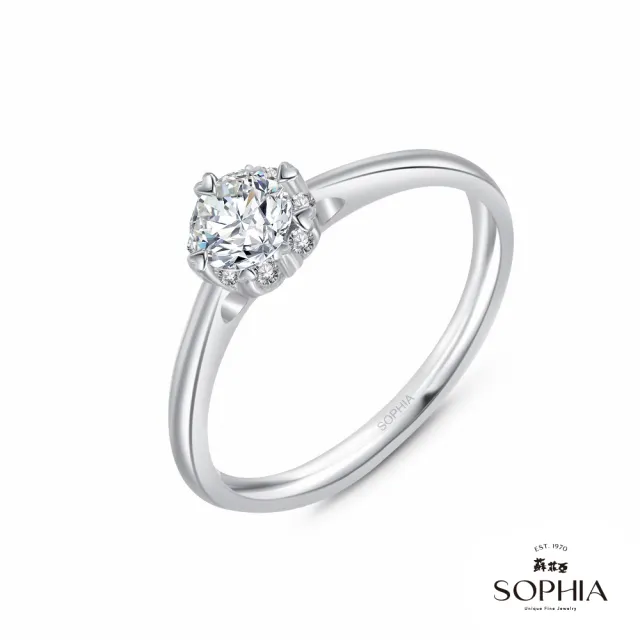 【蘇菲亞珠寶】GIA 50分 D/SI1 18K金 費洛拉S 鑽石戒指