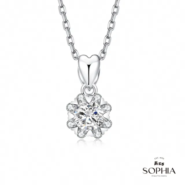 【蘇菲亞珠寶】GIA  50分 D/SI1 18K金 費洛拉S 鑽石項鍊