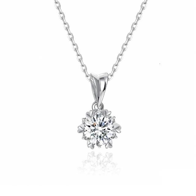 【蘇菲亞珠寶】GIA 50分 D/VS2 PT950鉑金 費洛拉 鑽石項鍊