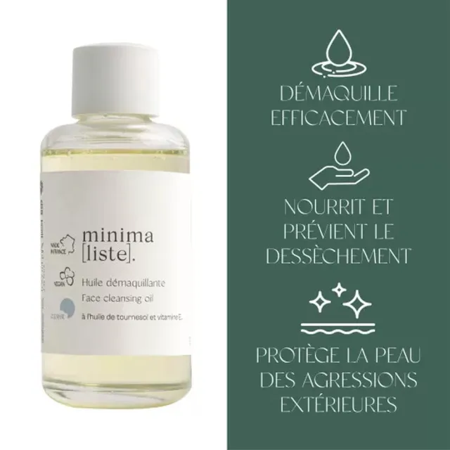 【MINIMALISTE】溫和卸妝潔顏油 深層溶妝 清潔毛孔 植萃保濕卸妝油（100 ml）