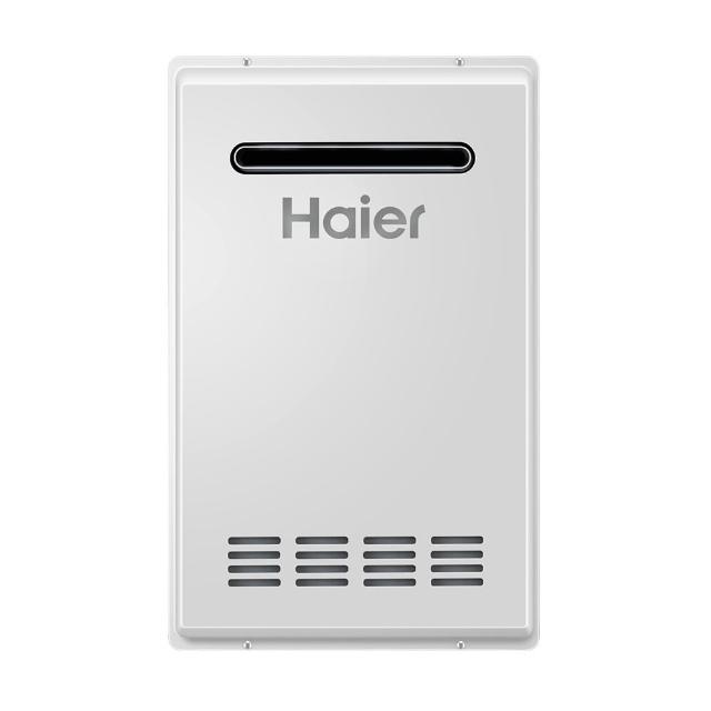 Haier 海爾 JSW50-T26 瓦斯熱水器，提供 26L 熱水輸出，採用數位恆溫控制與電子連續放電點火，確保穩定熱水供應。RF 自然排氣設計，尺寸 590x370x210mm，能源效率第二級，適閤家庭使用。DC1.5V 電池供電，保固 3 年以上，BSMI 許可 T3C628，高效節能的熱水器首選。
