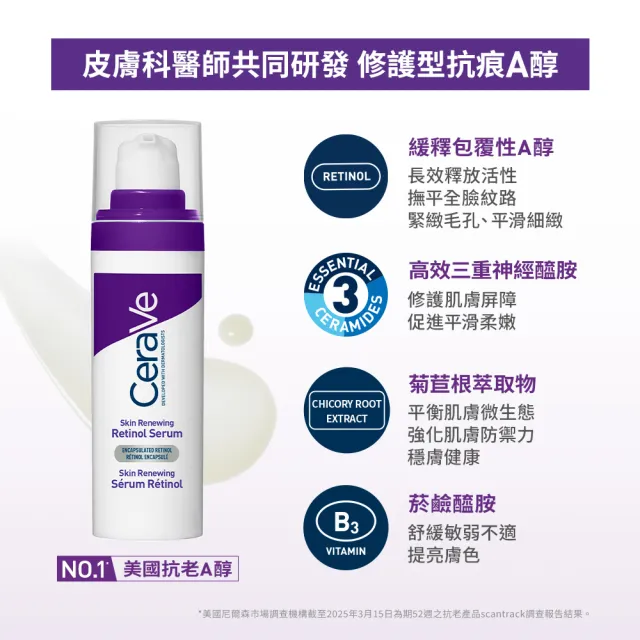 【CeraVe 適樂膚】早C晚A全效組★極抗痕C10煥亮修護精華 30ml+極抗痕A醇緊緻修護精華 30ml