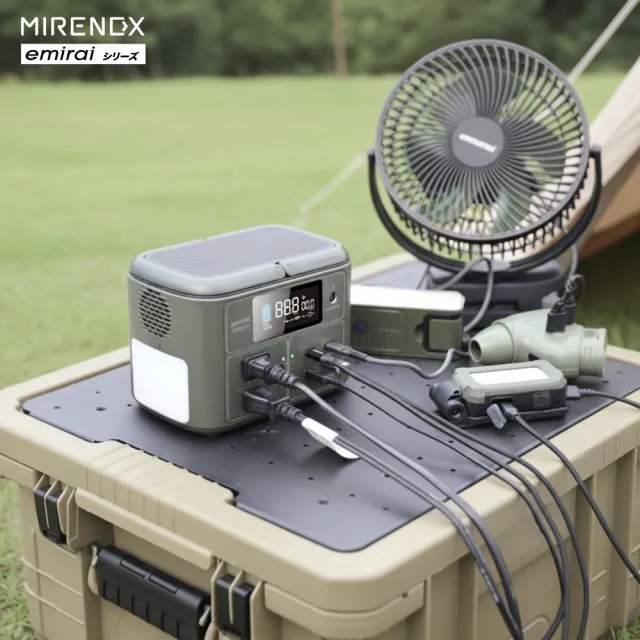 【MIRENEX】emirai儲能小瓦力PRO！手掌大儲能電站再進化NEX430！(戶外防災露營小電站/安全耐用磷酸鐵鋰)