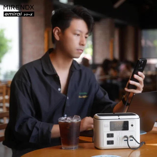【emirai】MIRENEX儲能小瓦力PRO！手掌大儲能電站再進化NEX430！(戶外防災露營小電站/安全耐用磷酸鐵鋰)