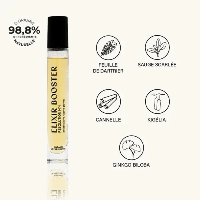 【MADAME LA PRESIDENTE】強健髮根精華 N°4 滾珠頭皮精華 強韌髮根 密集修護生長精華(10 ml)