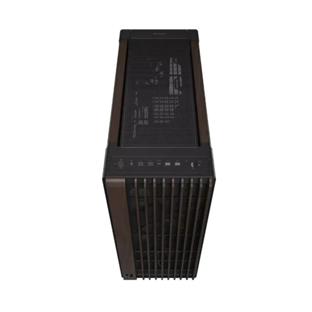 【ASUS 華碩】ProArt PA602 胡桃木透側版 現代黑 電腦機殼 (PA602-WALNUT-WOOD-TG)