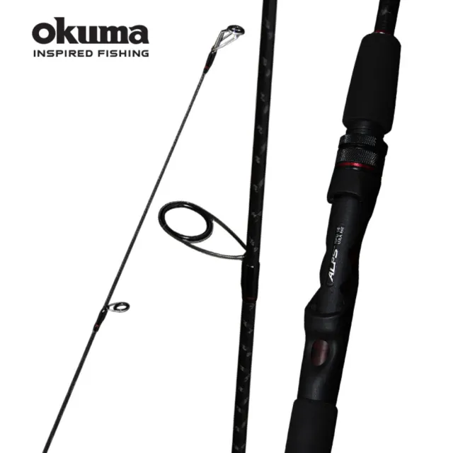 【OKUMA】Ceymar 凱莫斯三節式路亞竿 黑紅色-6.6尺 (直柄/槍柄)