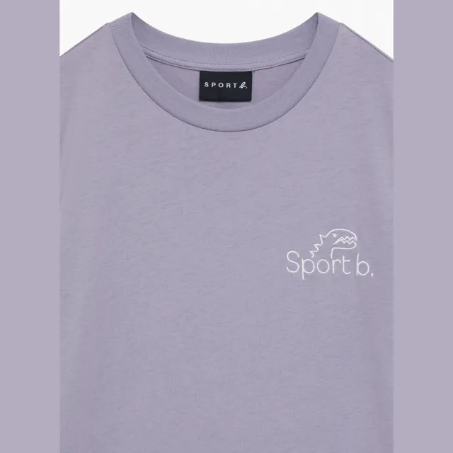 【agnes b.】Sport b.logo 刺繡洋裝 紫色