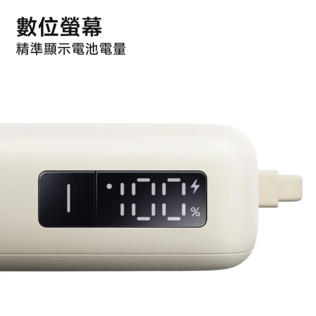 【小米】官方旗艦館 Xiaomi 自帶線行動電源 10000 67W(CCC認證/LED電量顯示/可同時充3台設備/適合航空旅行)