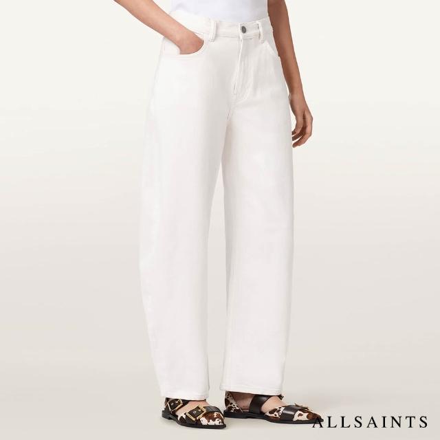 【ALLSAINTS】SADIE 高腰直筒牛仔褲繭型褲-白 W016EE(寬褲版型)