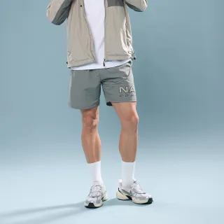 【NAUTICA】官方旗艦 男裝 COMPETITION 輕量防潑水休閒短褲(灰色)
