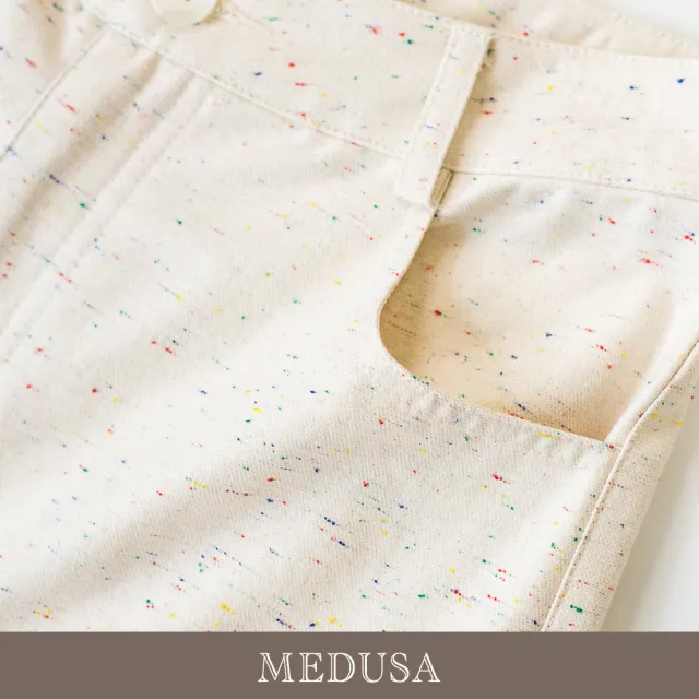 【MEDUSA 曼度莎】現貨-米杏波西米亞民族風刺繡長寬褲（M-XL）｜純棉寬褲 民族風長褲 女休閒長褲