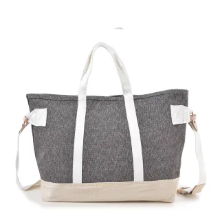 【BOZO 伯樂】進口帆布肩背包搭變色牛皮/真皮Rollitz-B0201-(真皮包包 火山灰)