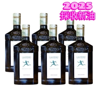 【Laudemio】義大利 跑步人 特級初榨橄欖油 500mlx6(含高橄欖多酚 生飲 涼拌 首選)